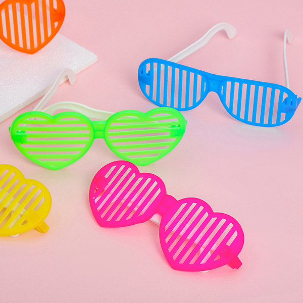 IC 10 ST Färgglada Shutter Shades Glasögon Barn Makeup Party Favors