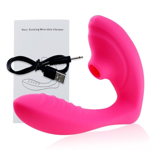 IC Mirakuløs Vibrator med Klitorissug - Easy Climax Rosa CNMR 1-pakning