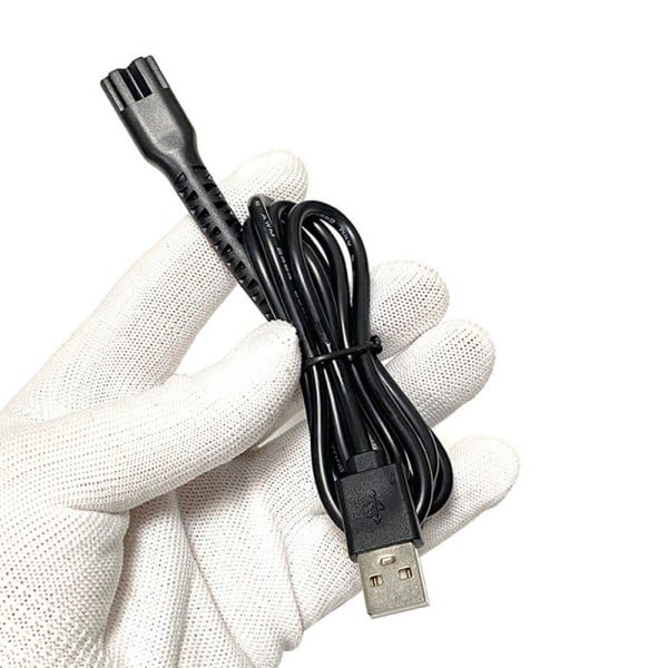 5V USB ladekabel elektrisk hårklipper Strøm for 8 Black onesize