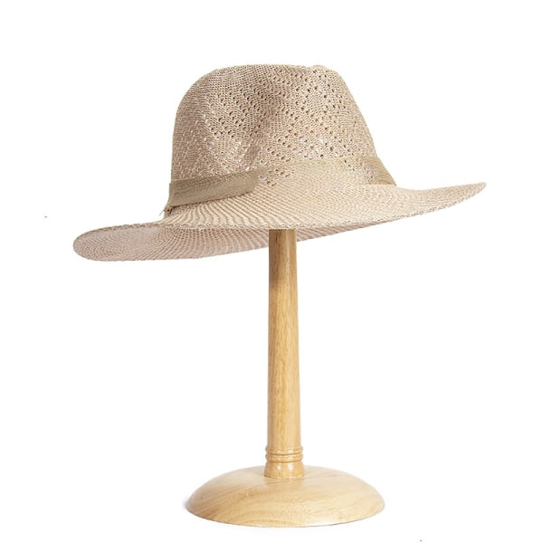 IC Panama Jack Fedora-hatti Mustalla Nauhalla Kesä Ranta Auringonhattu Khaki