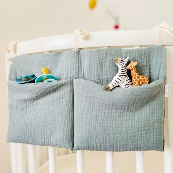 Nyfødt babyseng seng opbevaringslegetøj blelomme blå 39*20cm