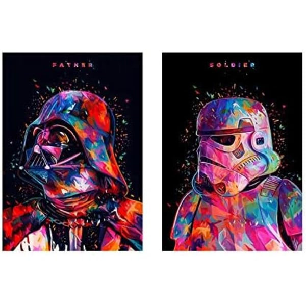 IC Star Wars 5D DIY Diamantmålning Helrunda Borrmålning