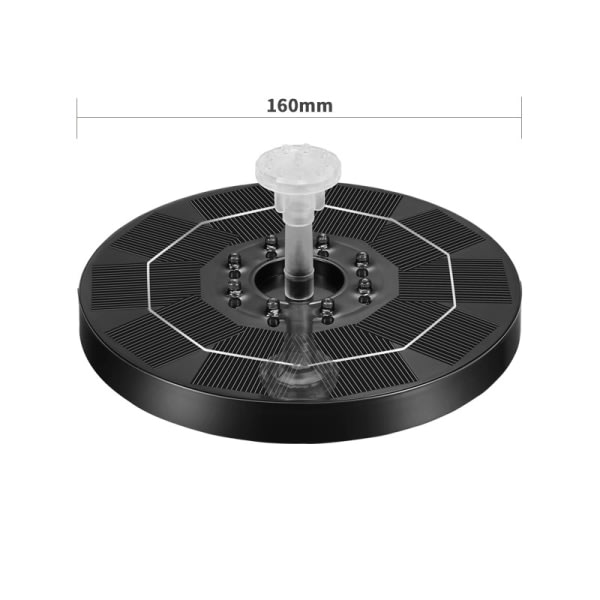 IC Solar fontän stenparti pool flytande fontän LED ljus fontän