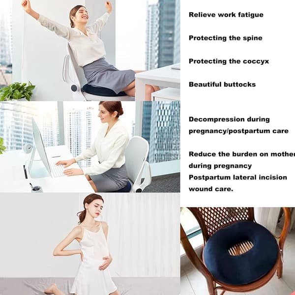 Memory Foam - Orthopedic - Seat Cushion - Hemorrhoid - Memory Foam Pillow - Comfortable - Support - 5 - cm