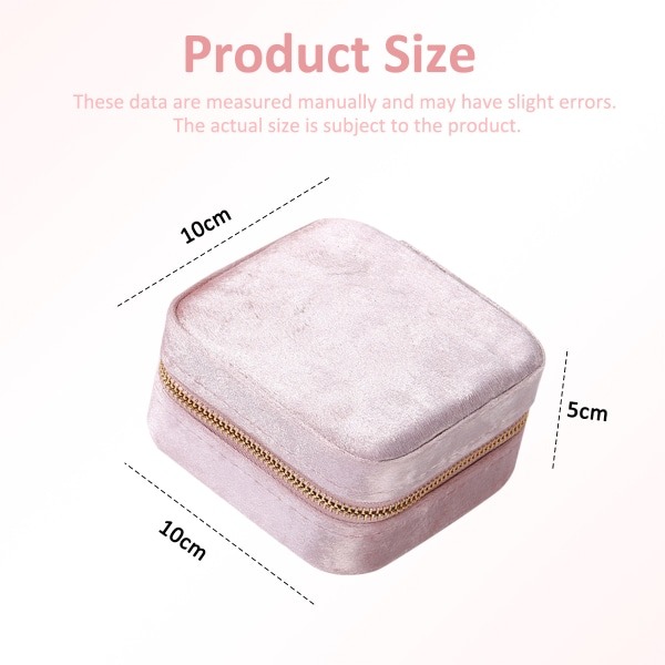 IC Resesmyckeskrin, mini case, liten bärbar Rosa