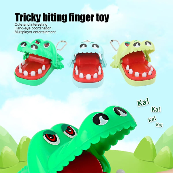 IC Krokodil Tänder Leksak, Krokodil Biter Finger Tandläkare Spel Action Färdighetsspel Leksak Alligator Tänder (Biter Finger Tänder Leksak)