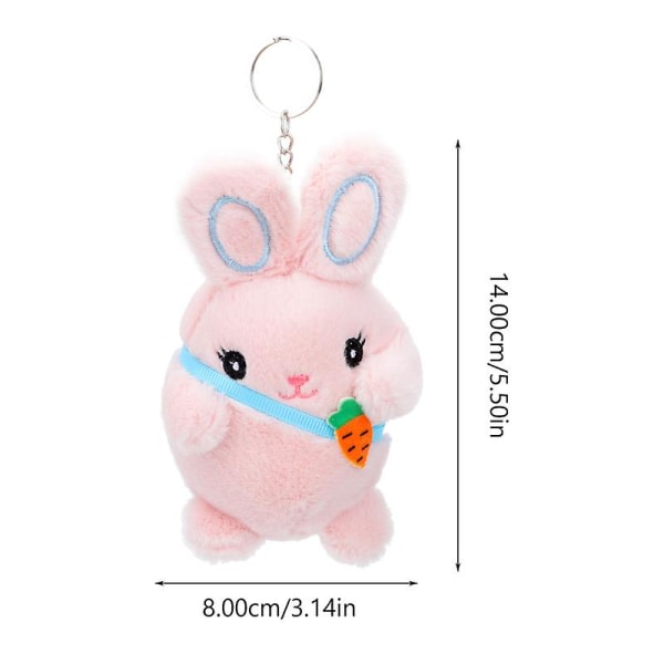 2:a Lovely Rabbit Doll Diy Hängen Påsk Rabbit Doll Nyckelring Väska Hängen IC