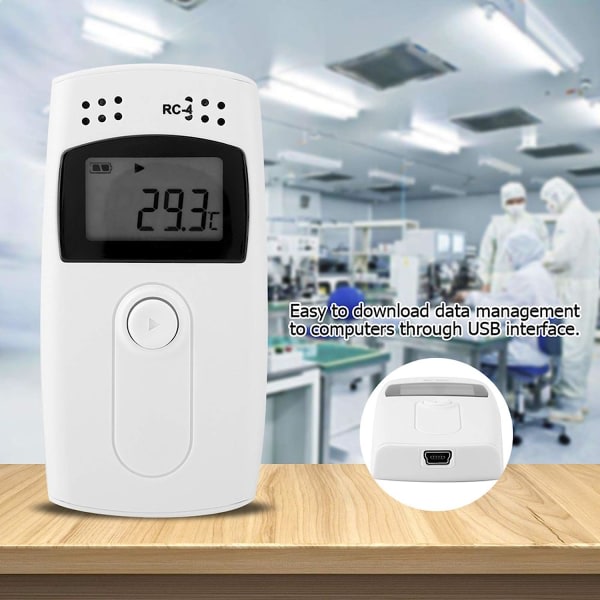 IC Temperaturdatalogger, RC-4 temperaturlogger, USB Digital Temp Recorder, Laboratorietermometer med høj præcision, Recorder