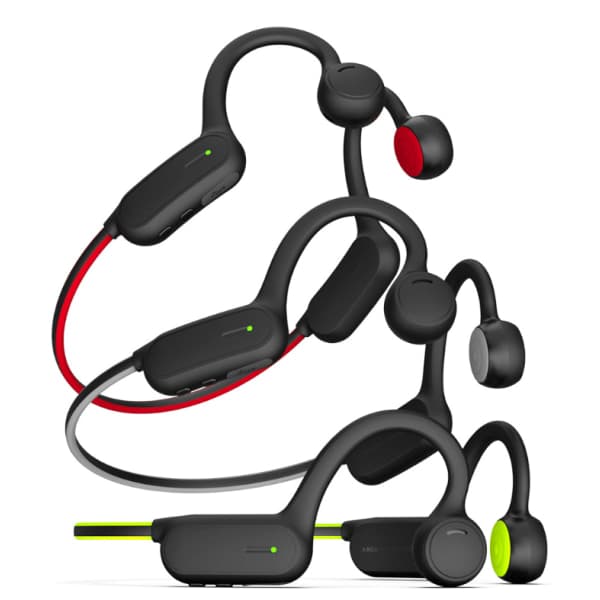 IC Vandtætte Bluetooth 5.0 Knogleledning In-Ear-Høretelefoner (Sorte og Grønne)