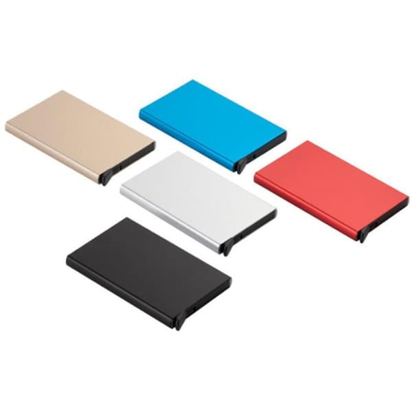 IC Svart kortlomme med RFID-glide for 5 kort - RFID-sikker