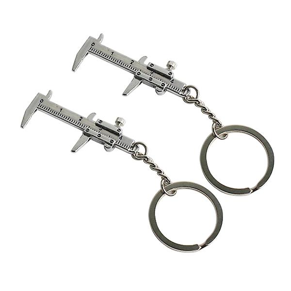 2st Nyckelring Linjal Modell Zinklegering Mini Nyckelhänge For Studenter Män Kvinnor IC