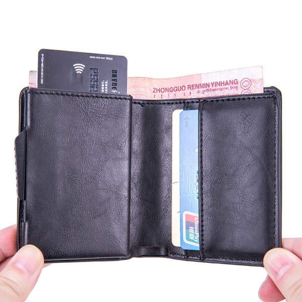 IC AirTag plånbok plånbok korthållare kort RFID svart