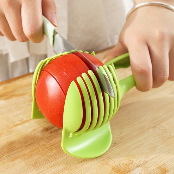 Tomato Slicer - Fruit Slicer - Peeler - Vegetable Slicer - Onion Slicer - Black - Kitchen Utensils - Kitchen Accessories - Fruit Slicing Machine