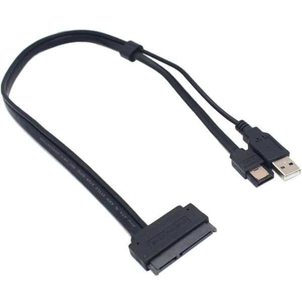 USB-drevet datakabeladapter SATA 22-ben til ESATA 2,5 tommer harddisk til SSD-optimering, understøtter UASP III / EC-SSHD