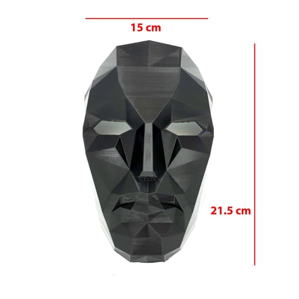 Squid Game Front Man Boss Cosplay Halloween Maske Svart L
