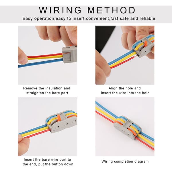 20 stk. 11 28 AWG PCT-2-3 Elektrisk Kabel Hurtig Ledningsforbindelse Leder Terminalblok, DUBUNS