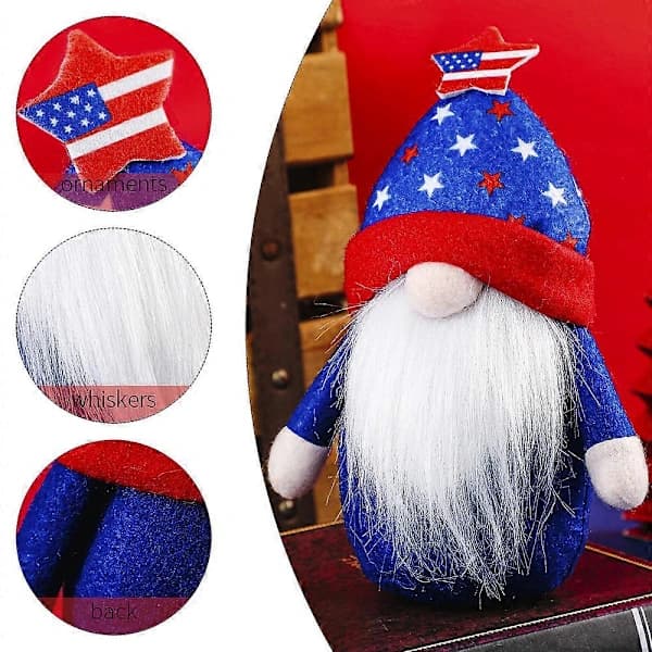2021 American Independence Day Hat Faceless Forest Troll Doll Creative Home Decor