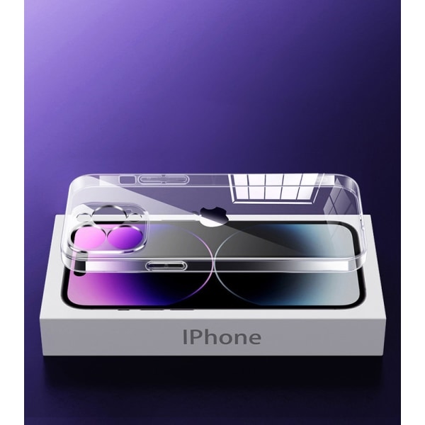 TPU-skal för iPhone 15-serien, 3-pack, Slimmat, Transparent