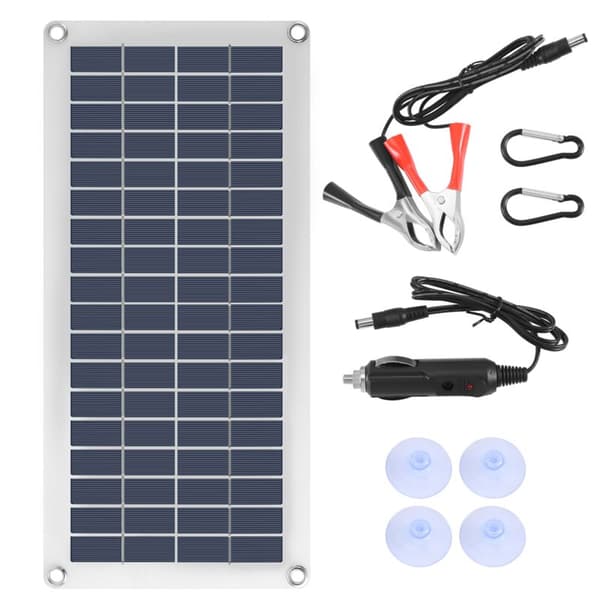 15W solpanel 12-18V celle til telefon RV bil MP3 PAD udendørs oplader batteri strømforsyning B