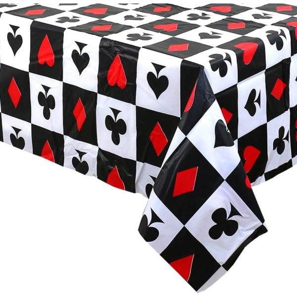 IC Casino Poker-tema Bursdagsfestdekorasjoner Deksel for kunst og håndverk, Poker Patrol Party Supplies Spillkveld Party Magic Party