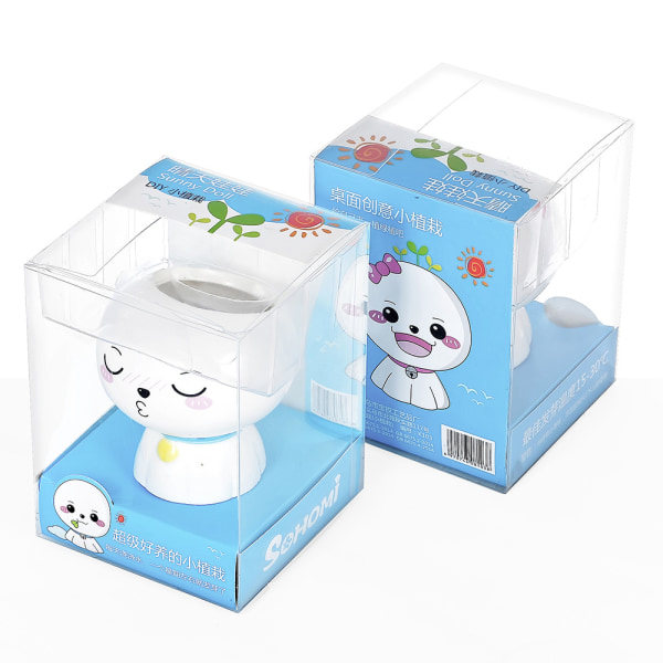IC 6 nye kreative miniplanter pottelandskaber (Teru teru bōzu) minilandskaber indendørs plantning børnegaver