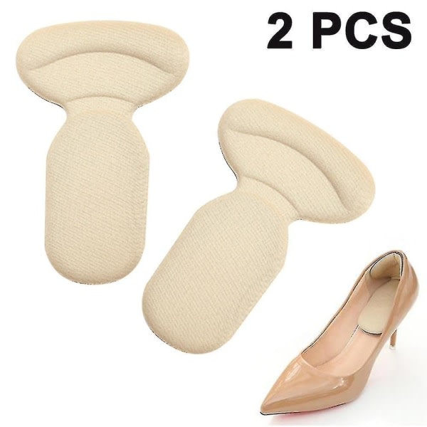 IC 2 par återanvändbara hälinsatser för skor, extra mjuka och klibbiga hälkuddar för damskor, självhäftande och chock