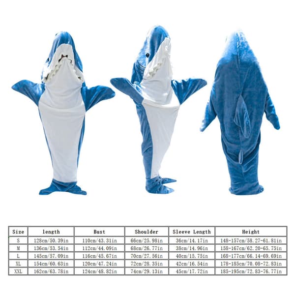 Hajfilt Hoodie för Vuxna Sovsäck Bärbar Lös Pyjamas L