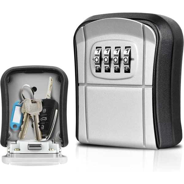 Nyckelbox Väggmonterad Mini Outdoor Key Safe återställningsbar IC