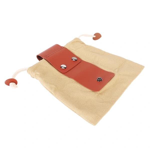 Large Capacity Durable Canvas PU Leather Waterproof Khaki Foraging Pouch for Fruit Picking Flower and Mushroom Picking