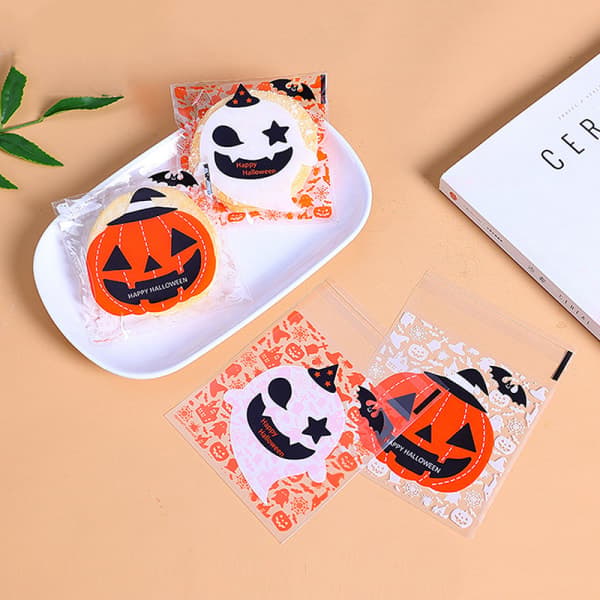 IC 100 stk. Happy Halloween slikpose gave kageposer kager snacks A4