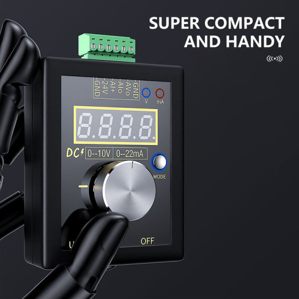 IC Håndholdt 0-10V/0-4-20mA Analog Spennings- og Strømsignalgenerator (SG-002 uten batteri)