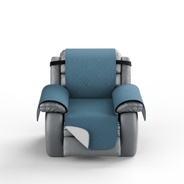 IC Vandtæt og skridsikker sofaovertræk med elastiske bånd Vaskbart sofaovertræk Blå Small Recliner Sofa Cover