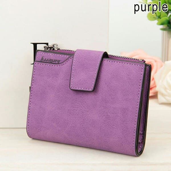 IC-kortlompakko vetoketjulla naisille (Mauve)
