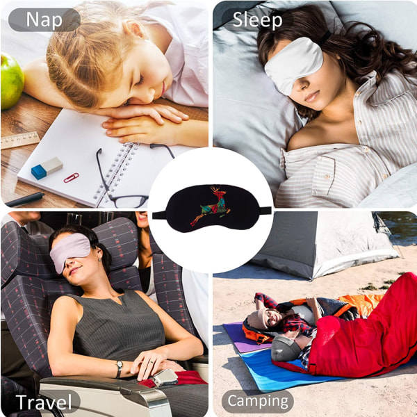 IC Rolig ögonbindel för kvinnor män barn, sovmask, mjuk natt style 1