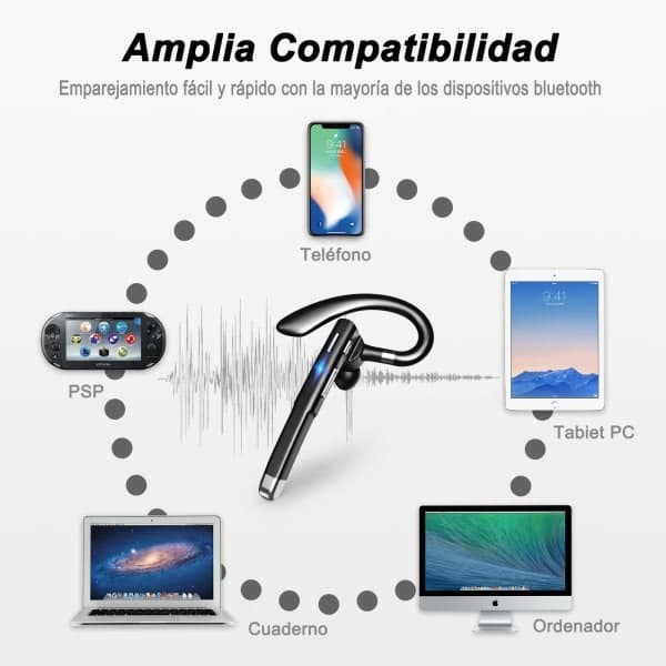 Ørepropp Bluetooth 5.1 Dual-Mic CVC 8.0 støyreduserende Svart Svart