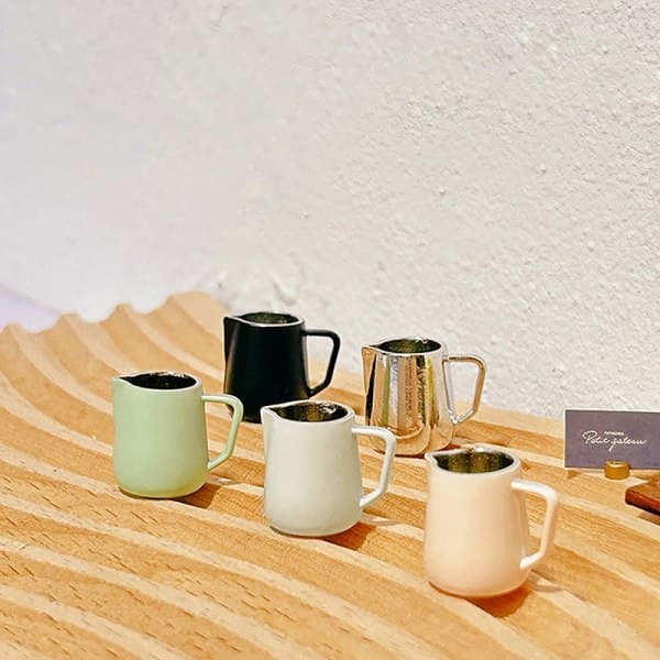 IC 1:12 Dockhus Kaffekopp Dockhus Mini Vattenkokare Modell Dockhus Aprikos
