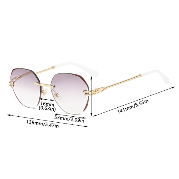 +2.00~+4.0 Diopter Lukulasit Kehyksettömät Presbyopia Lasit Whi White Strength 2.00-Strength 2.00