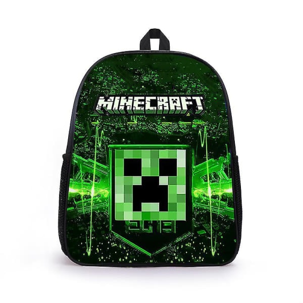 IC Minecraft Tryckt Ryggsäck Stor Kapacitet Högkvalitativ Ryggsäck