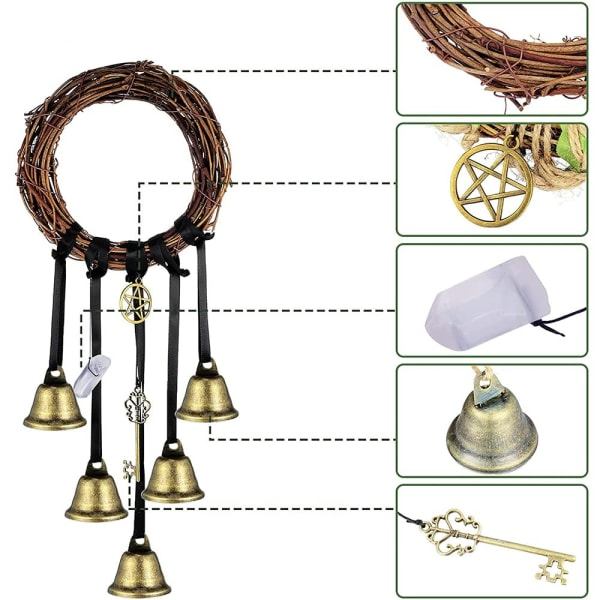 Häxklockor Dörrhandtagsskydd Wiccan Vindspel Charm