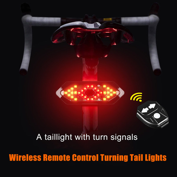 IC Cykelljus Sväng Cykelriktningsindikator LED Bak Cykling Ta