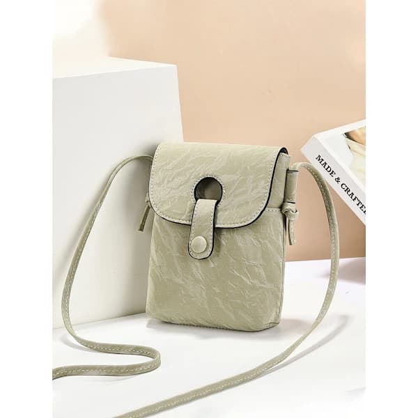 BAORUIFU | Mobilholder Crossbody Taske til Kvinder 2025 Efterår Vertikal Stil sort black