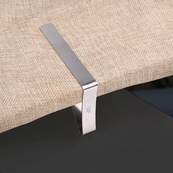 Stainless Steel Tablecloth Clips, Non-Slip, 4-Pack, Tablecloth Holders 10.5x7cm