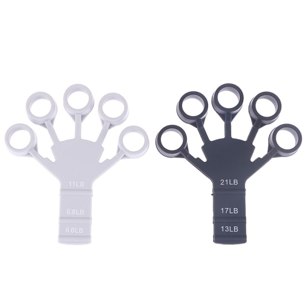 IC Finger Gripper Finger Exerciser Gitarr Finger Exerciser 6 Resis Grå
