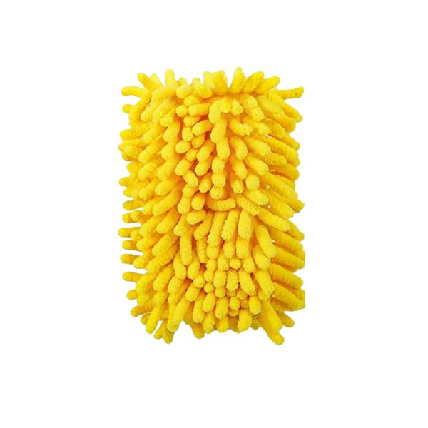 Populær chenille støvmopp klut vaskbar og gjenbrukbar Yellow polyester 19*13cm