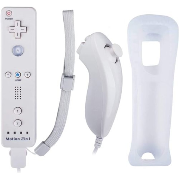 2 i 1 Integrert Wiimote Motion Plus-kontroll og Nunchuk