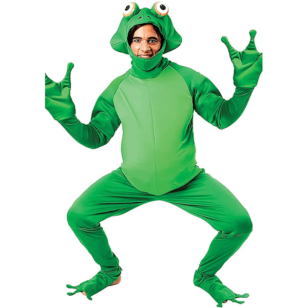 Halloween-roolipeli Miehet Sammakko Prinssi Roolipeli Uutuus Siameesi Aikuinen Eläin MJ51 Juhlasetti Frog Doll Set M