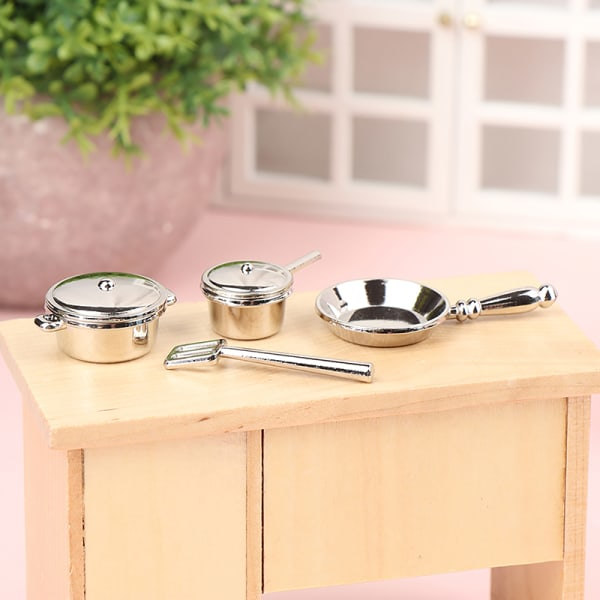 IC 1/12 Dukkehuss Mini Køkkenudstyr Model Dukkehuss Køkken Gryde Spa A2