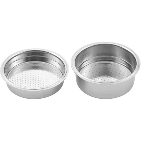 2 st 51mm Kaffemaskiner i Rostfritt Stål Trycksatt Filterkorg Pulverkorg Kaffe Bottenfilterhållare Filter..DEBUNS