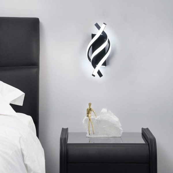 IC Vægslampe til Indendørs, LED-Vægslampe Moderne 12W Buet Design, Led