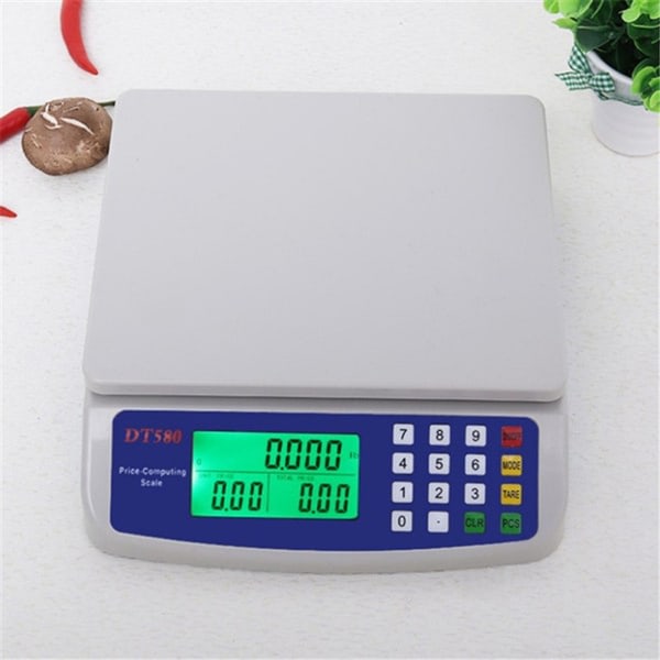 IC 30Kg/1g Precision LCD-display Digital Våg Elektronisk